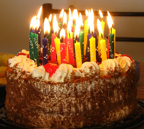 happy birthday cake. us a happy birthday and an