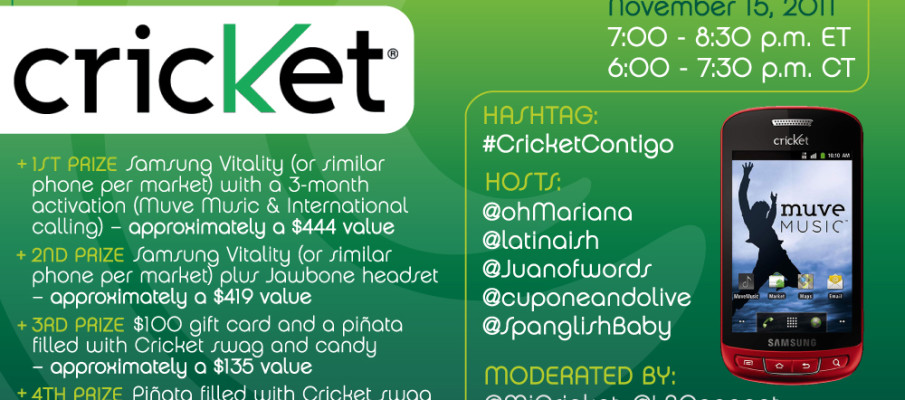 A Twitter Party con Benefits! Close Even If Far Away #CricketContigo