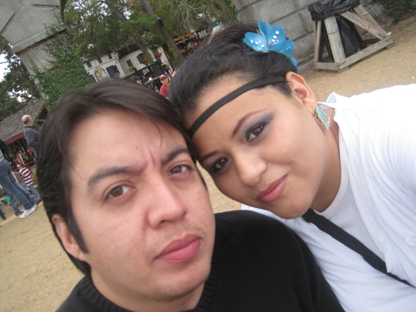 At Reneaissance Fest me and ang