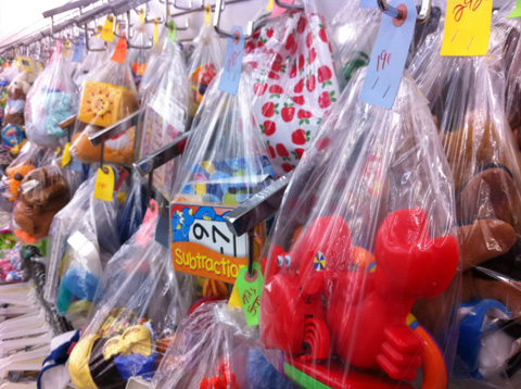 Thrift store shopping Thrift store shopping