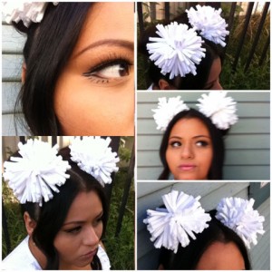 Last Minute Do-It-Yourself Halloween Accessories: Pom-Poms!