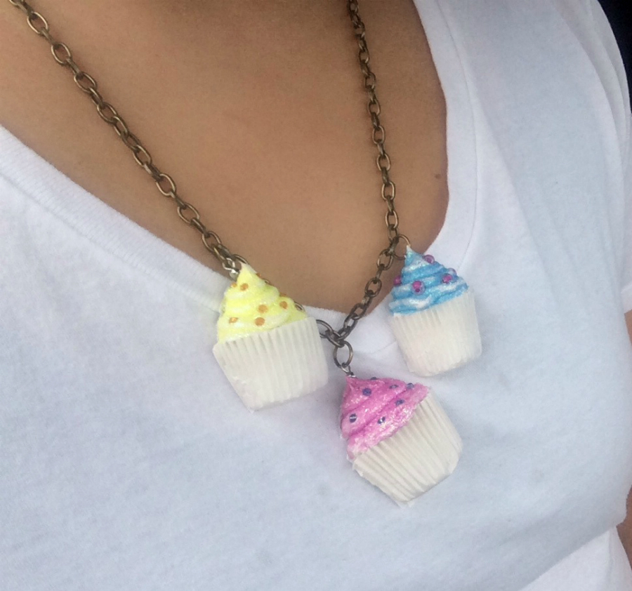 Decoden Cupcake Necklace
