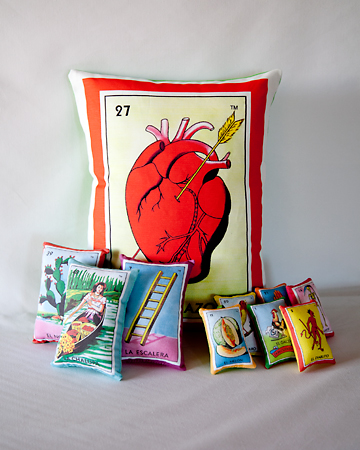 12 Days of Christmas: Day 9 - Mexican Loteria Pillow Set!