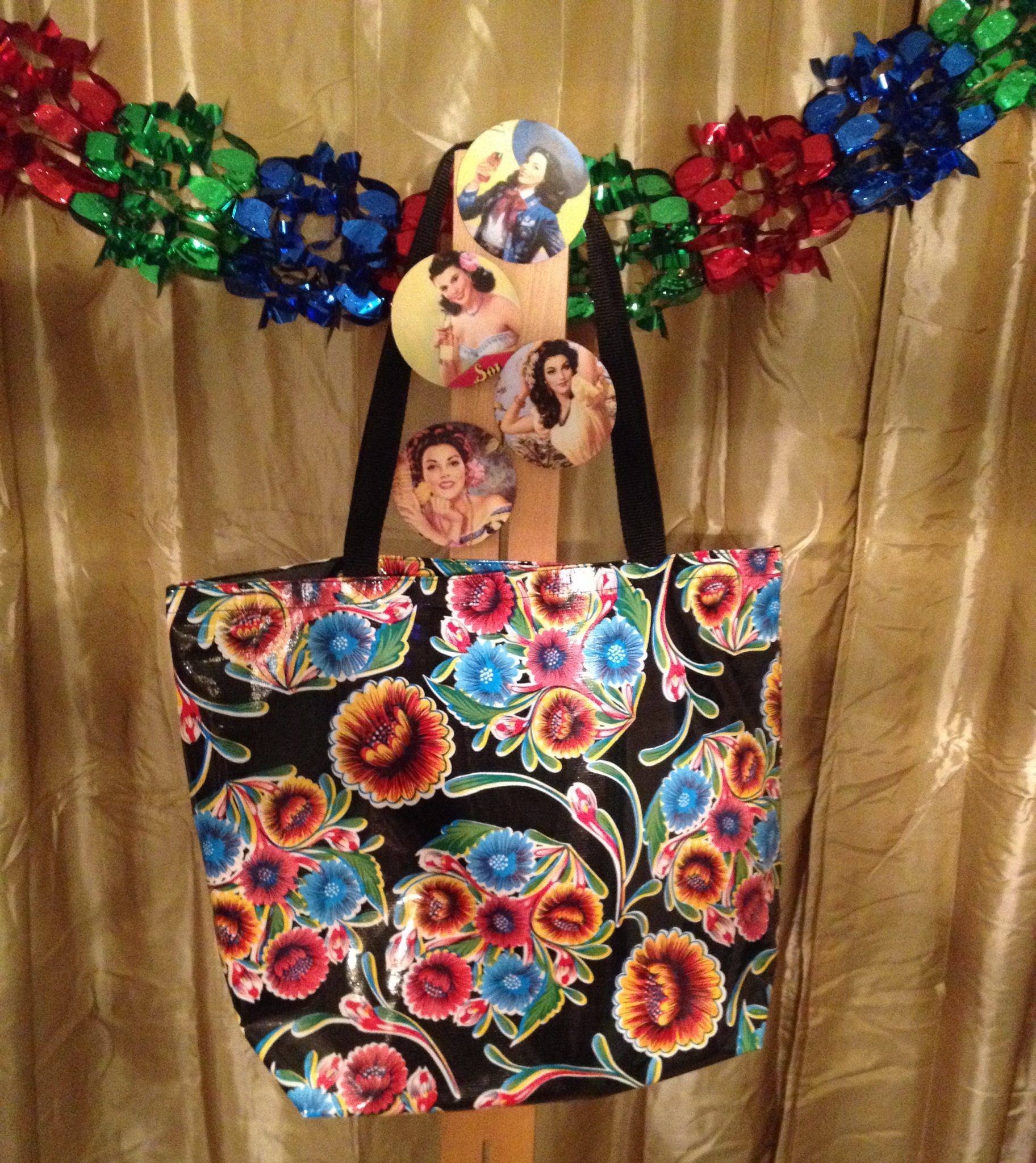 12 Days of Christmas: Day Two - Mexican Oil Cloth Tote and Calendar Girl Coasters
