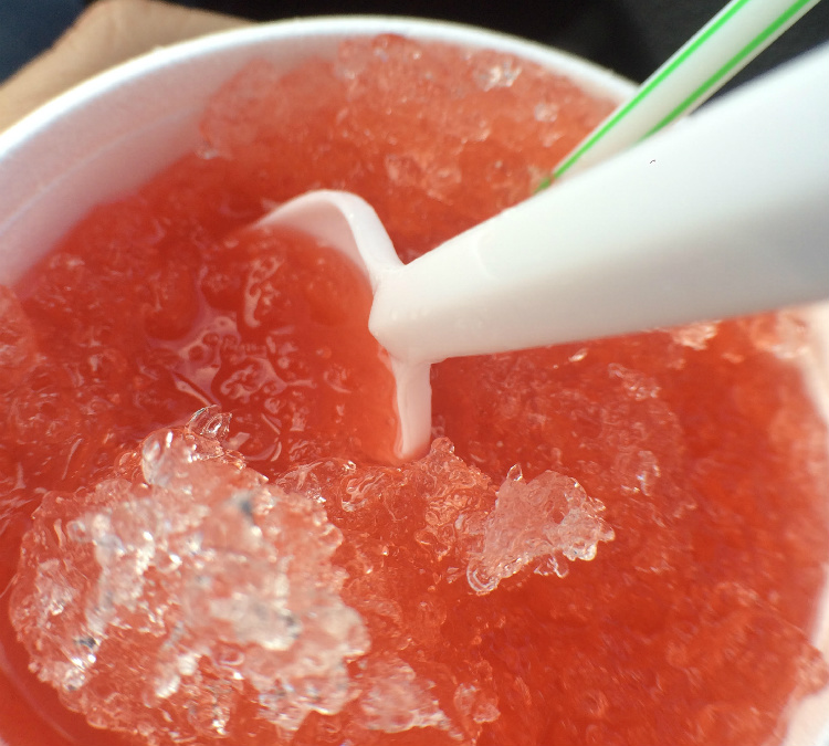 Raspas: always a good time for this frozen treat